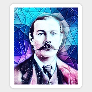 Arthur Conan Doyle Snow Portrait | Arthur Conan Doyle Artwork 5 Sticker